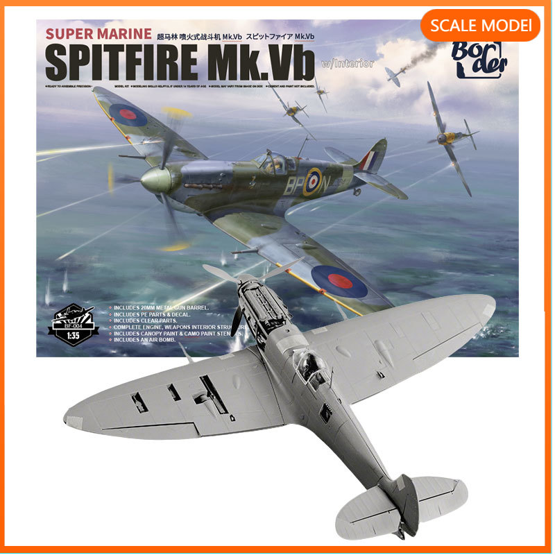 Model Kit Spitfire - Border 1/35 BF-004 Spitfire Fighter con