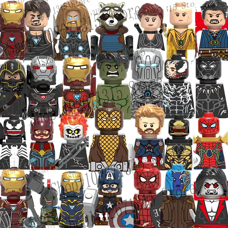 Model Kit Iron Man - Blocchi da Costruzione Supereroi Marvel Avengers: