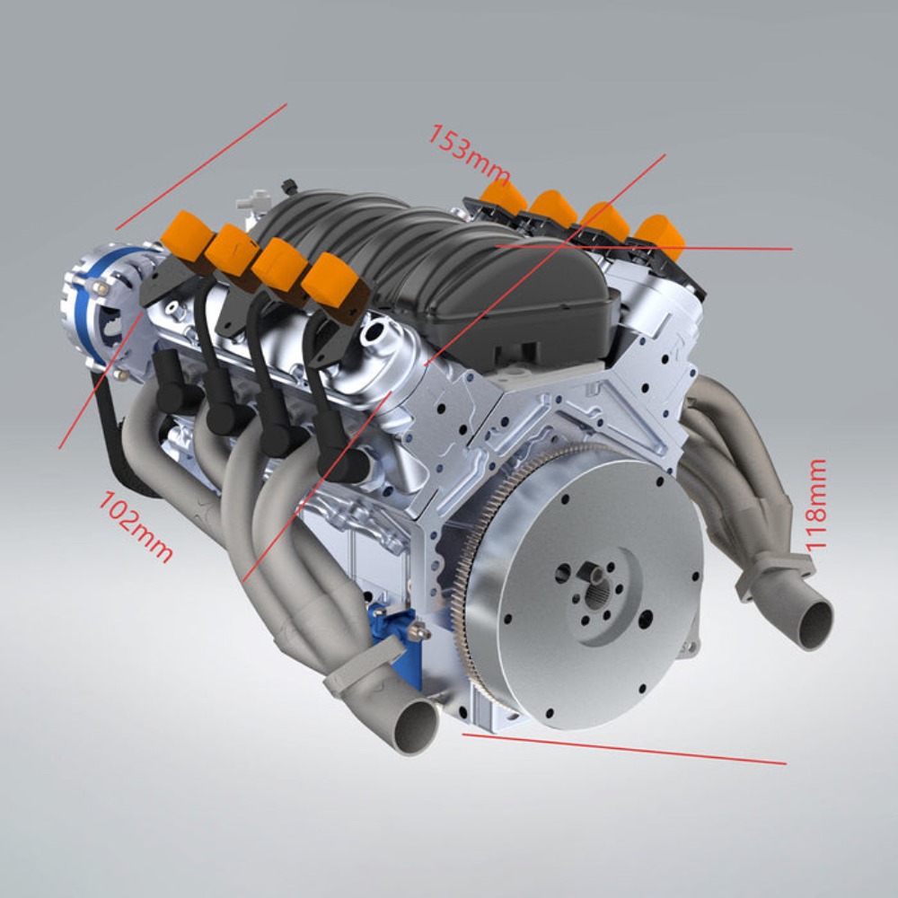 Motore CISON V8 LS-52 52CC 1/5 - Model Kit V8 Engine recensione e prezzo