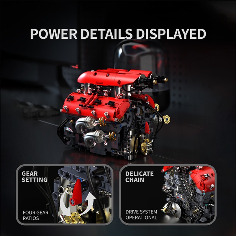 T5011 1370 pz. Kit di Costruzi - Model Kit V8 Engine recensione e prezzo