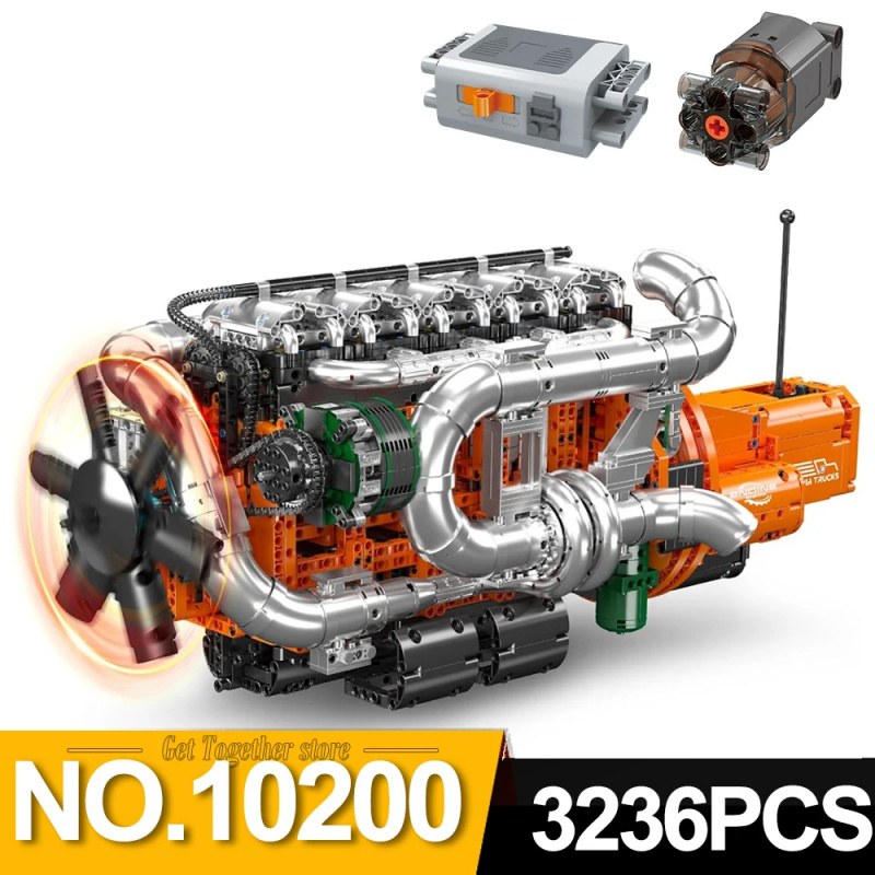 Mould King 10200 Kit Modello M - Model Kit V8 Engine recensione e prezzo